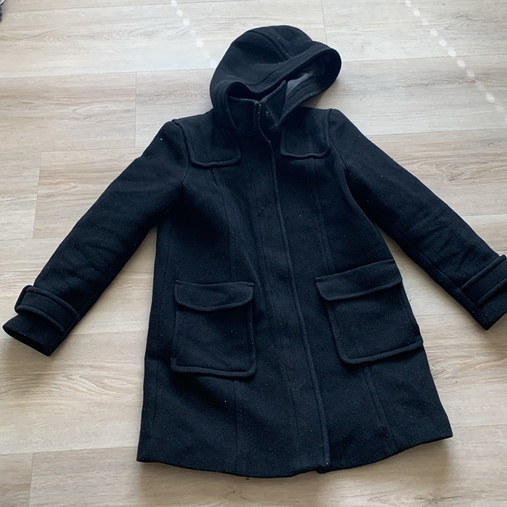 Banana Republic- Black 60% wool winter coat size M